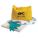 SPILL KIT, 5 GALLON ABSORBED PER KIT, PAIR OF NITRILE GLOVES, OIL ONLY, YELLOW