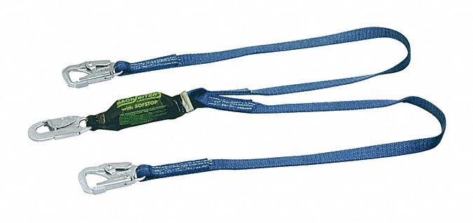 Shock-Absorbing Lanyard, 6 ft., 310 lb.