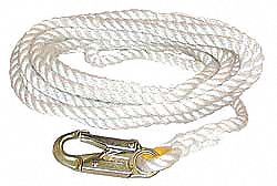 Positioning Lanyard, White, Fixed
