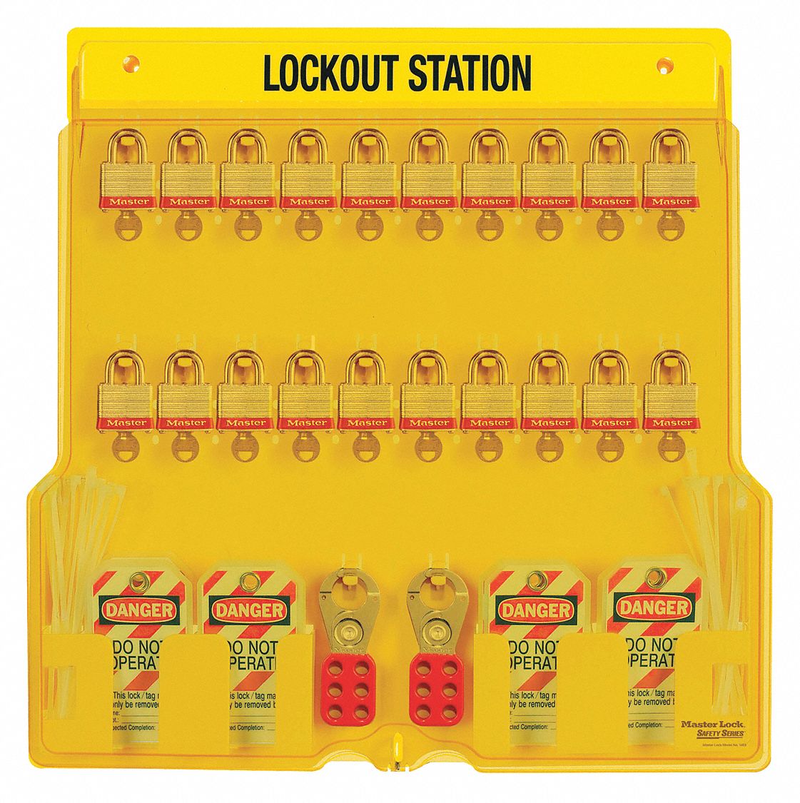 3WPC4 - Covered Lockout Station Filled 22 In H
