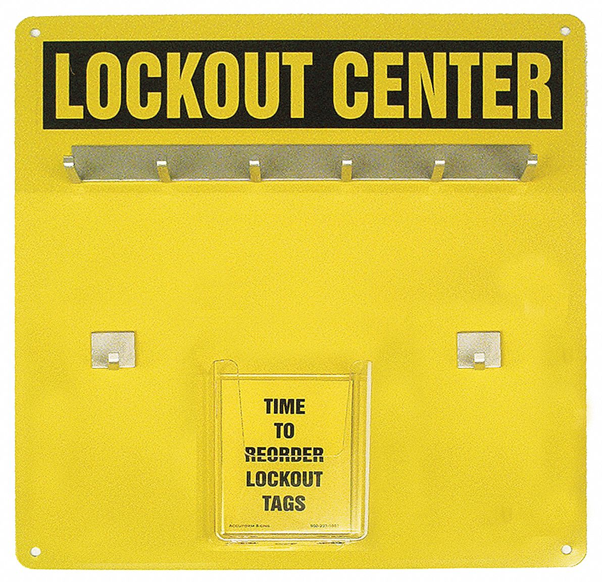 LOCKOUT CENTRE, ALUMINUM, ENGLISH, EMPTY, 6-LOCK, HANGER