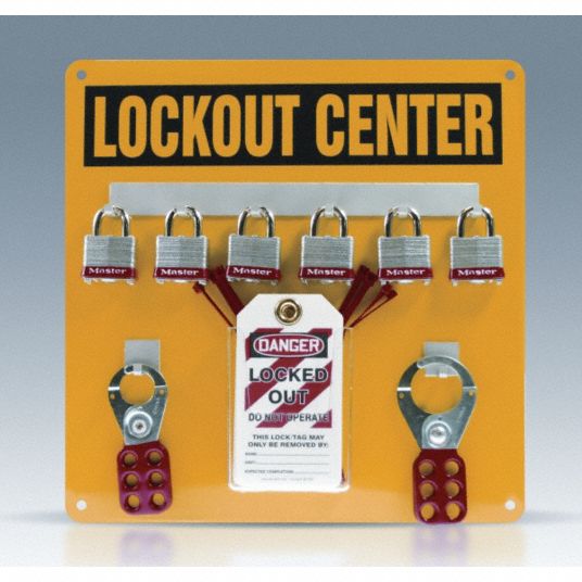 ACCUFORM Lockout Center, Filled, General Lockout/Tagout, 14