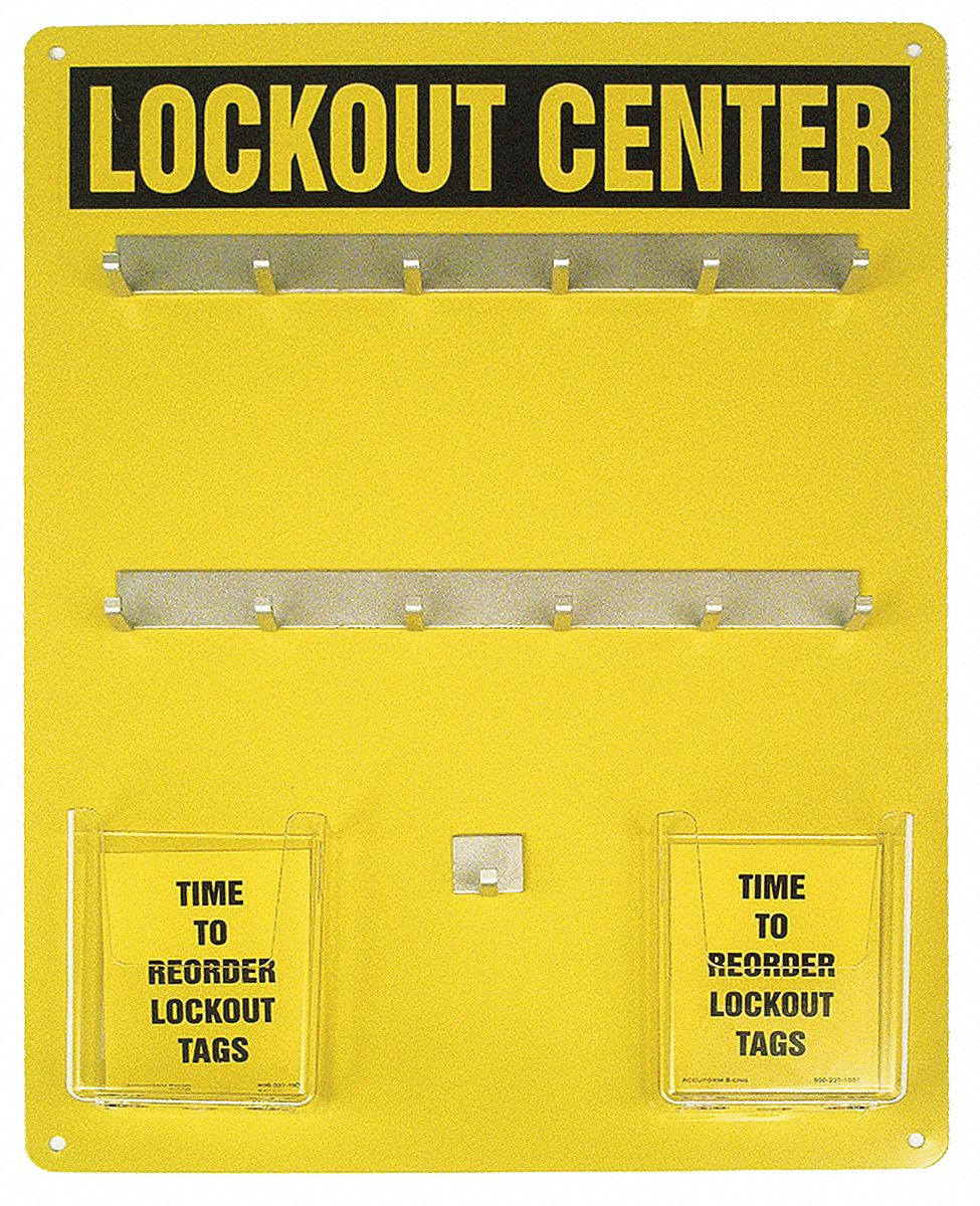 LOCKOUT CENTRE, ALUMINUM, 12 PADLOCKS INCLUDED, ENGLISH