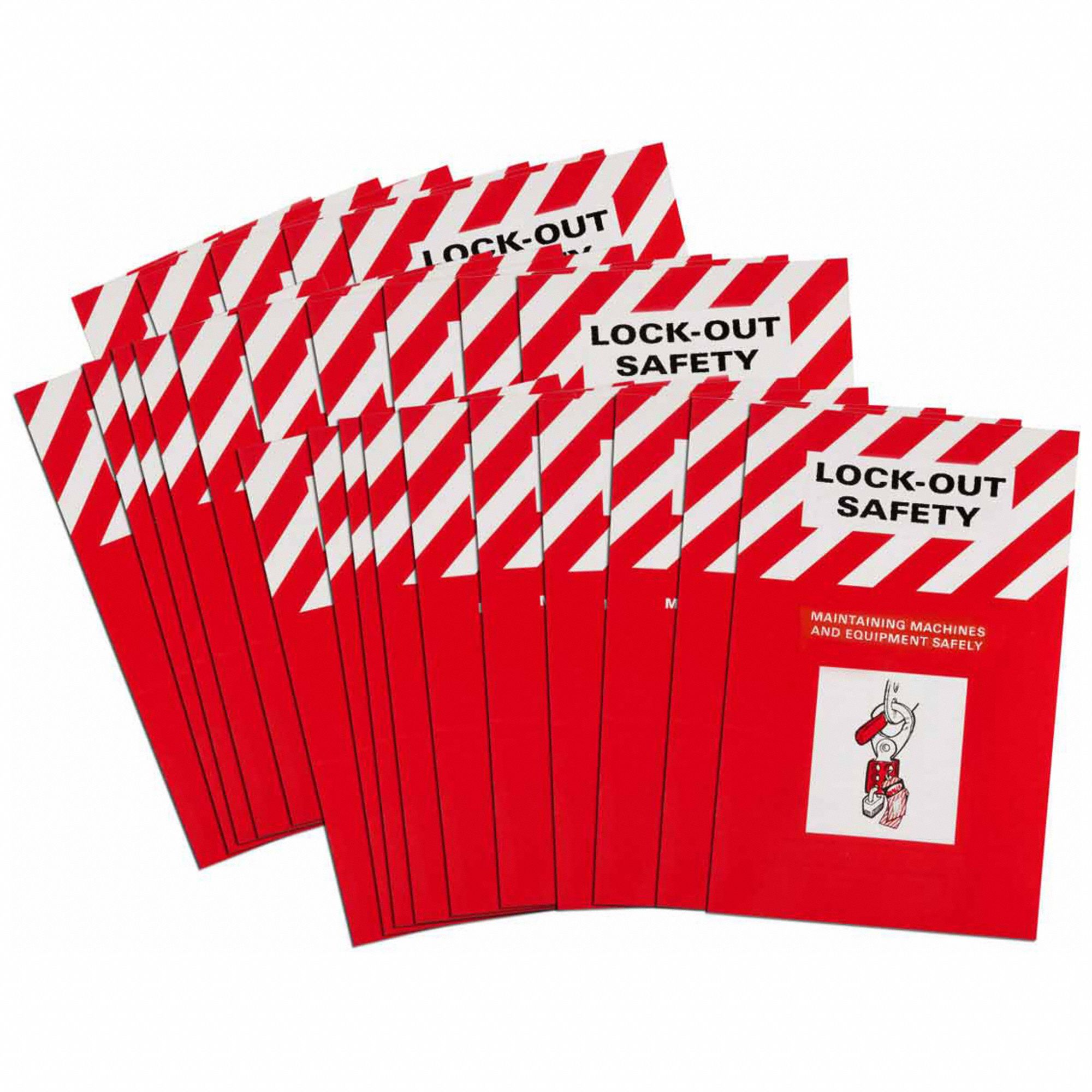 LOCKOUT SAFETY TRAINING HANDBOOK, LOCKOUT BOOKLET, ENGLISH, 25 PK