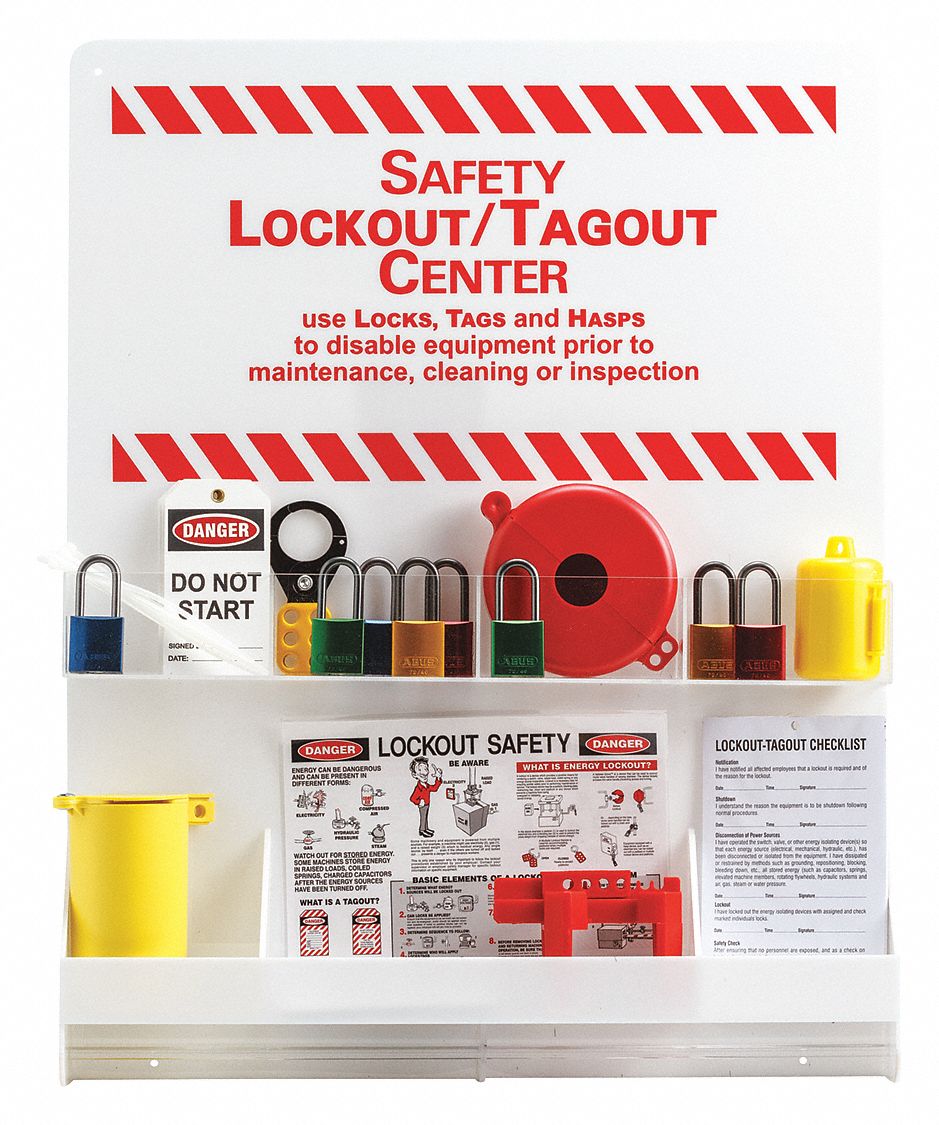 BRADY, Electrical & Valve, Lockout Station, Lockout/Tagout Center ...