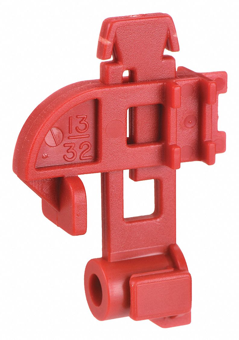 FUSE BLOCKOUT DEVICE, FUSE BLOCK, FOR FUSE CIRCUIT BREAKER TYPE, 6 PK