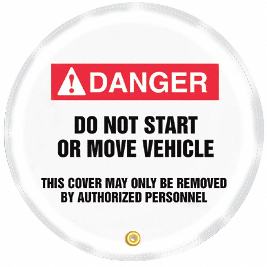 Danger Sign,16 x 16In,R and BK/WHT,Vinyl