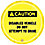 Caution Sign,16 x 16In,BK/YEL,ENG,SURF