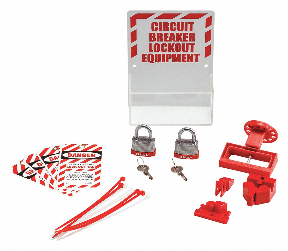 3WPU3 - Lockout Board Red/White Unfilled