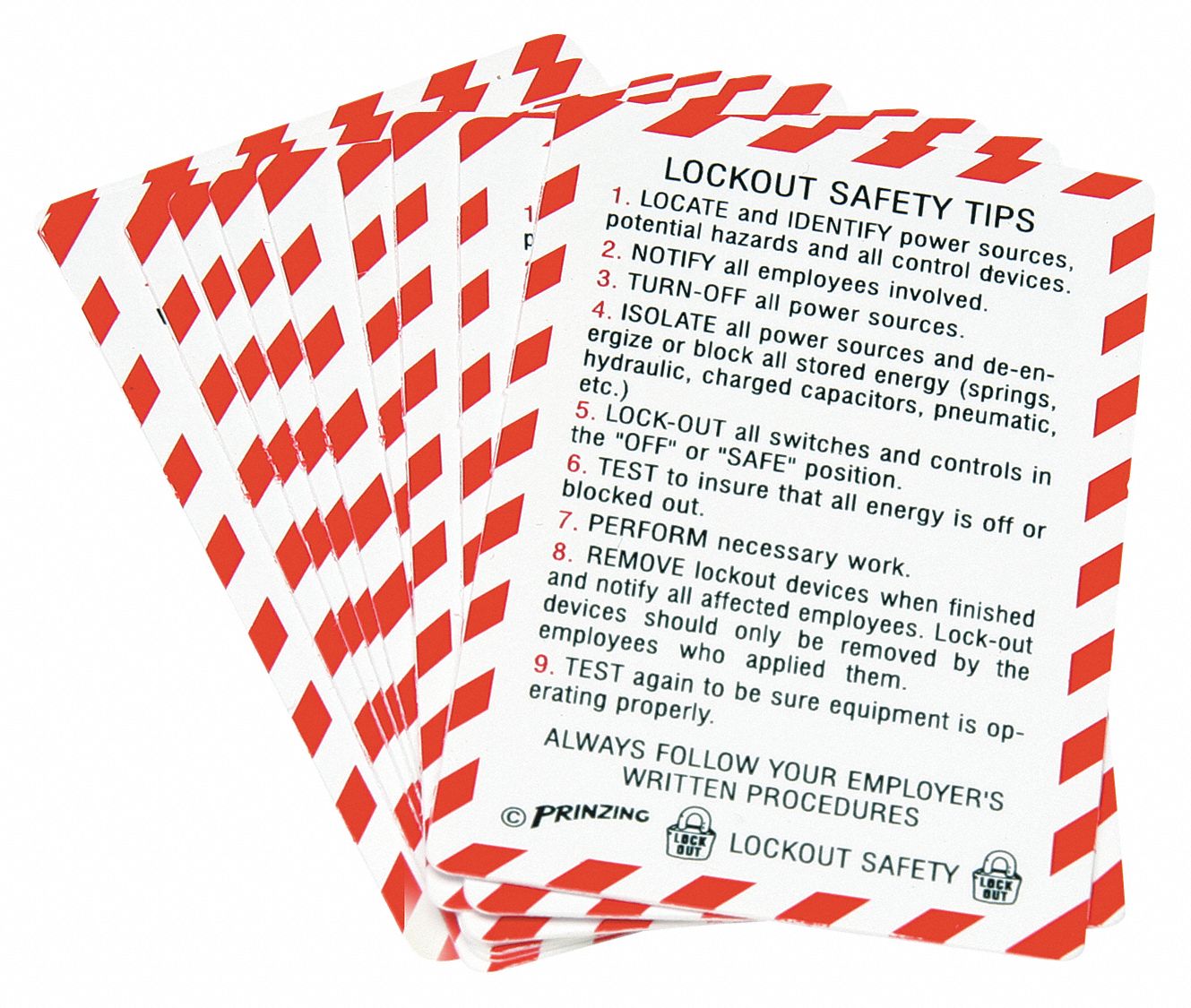 BRADY Lockout Safety Wallet Cards Bilingual (Spanish/English), Wallet