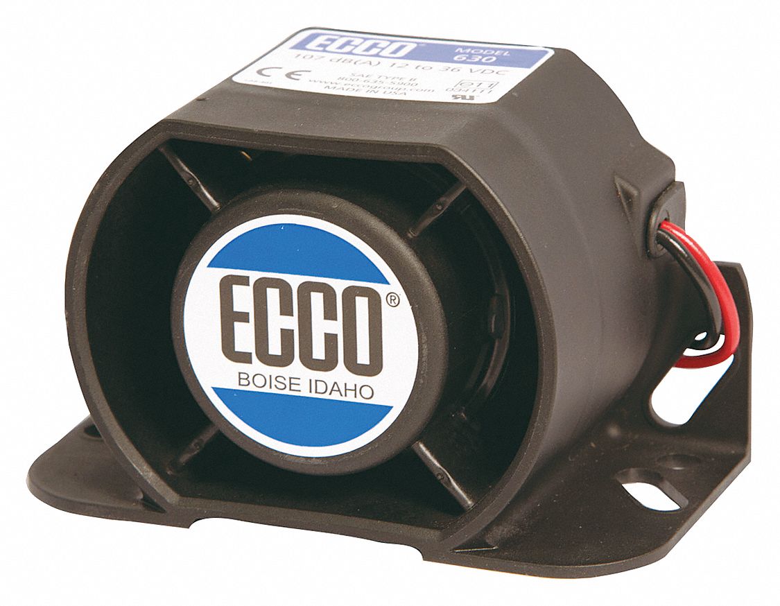 SMART BACK UP ALARM,SELFADJUSTING,82 TO 107DB Vehicle Back Up Alarms