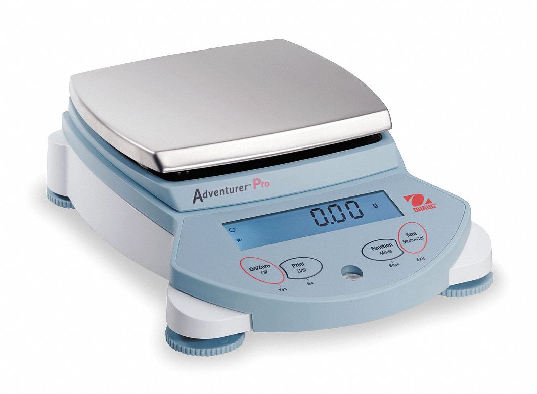 OHAUS, 8,100 g Capacity, g, Compact Bench Scale - 3WU20|AV8101 - Grainger