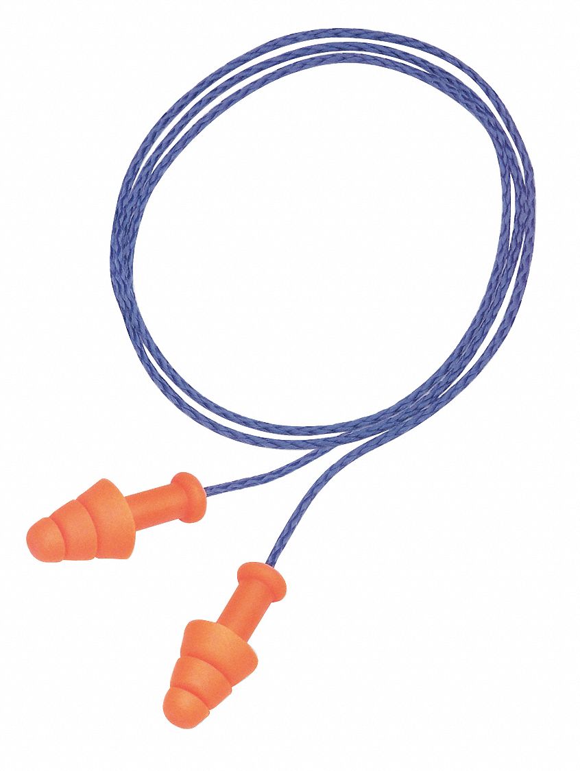 HONEYWELL HOWARD LEIGHT Flanged Ear Plugs, 25 dB Noise Reduction Rating