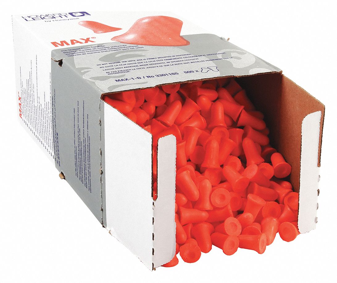 HONEYWELL HOWARD LEIGHT Ear Plug Dispenser Refill Dispenser Refill, Bell, 33 dB NRR, Coral, 500