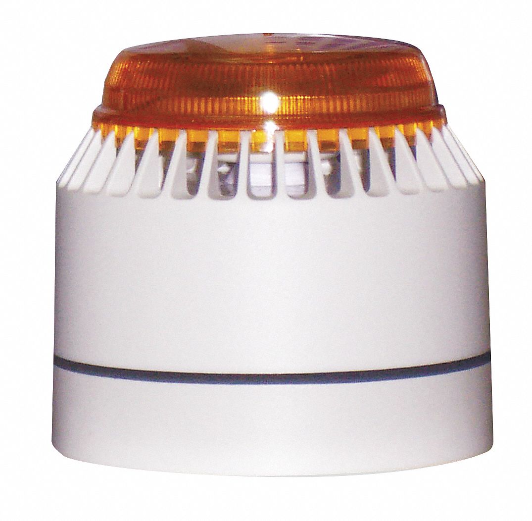 Horn Strobe: 18 to 28V DC, 3 19/32 in Overall Wd, 3 1/2 in Overall Lg, Xenon