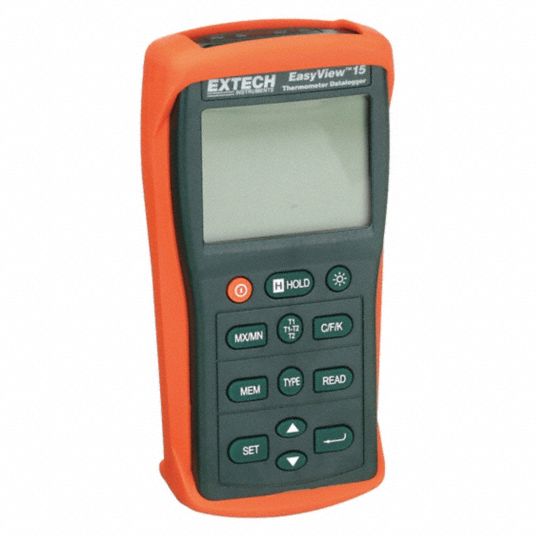 EXTECH, Multichannel Thermocouple Temp Meter with Data Output and Min ...