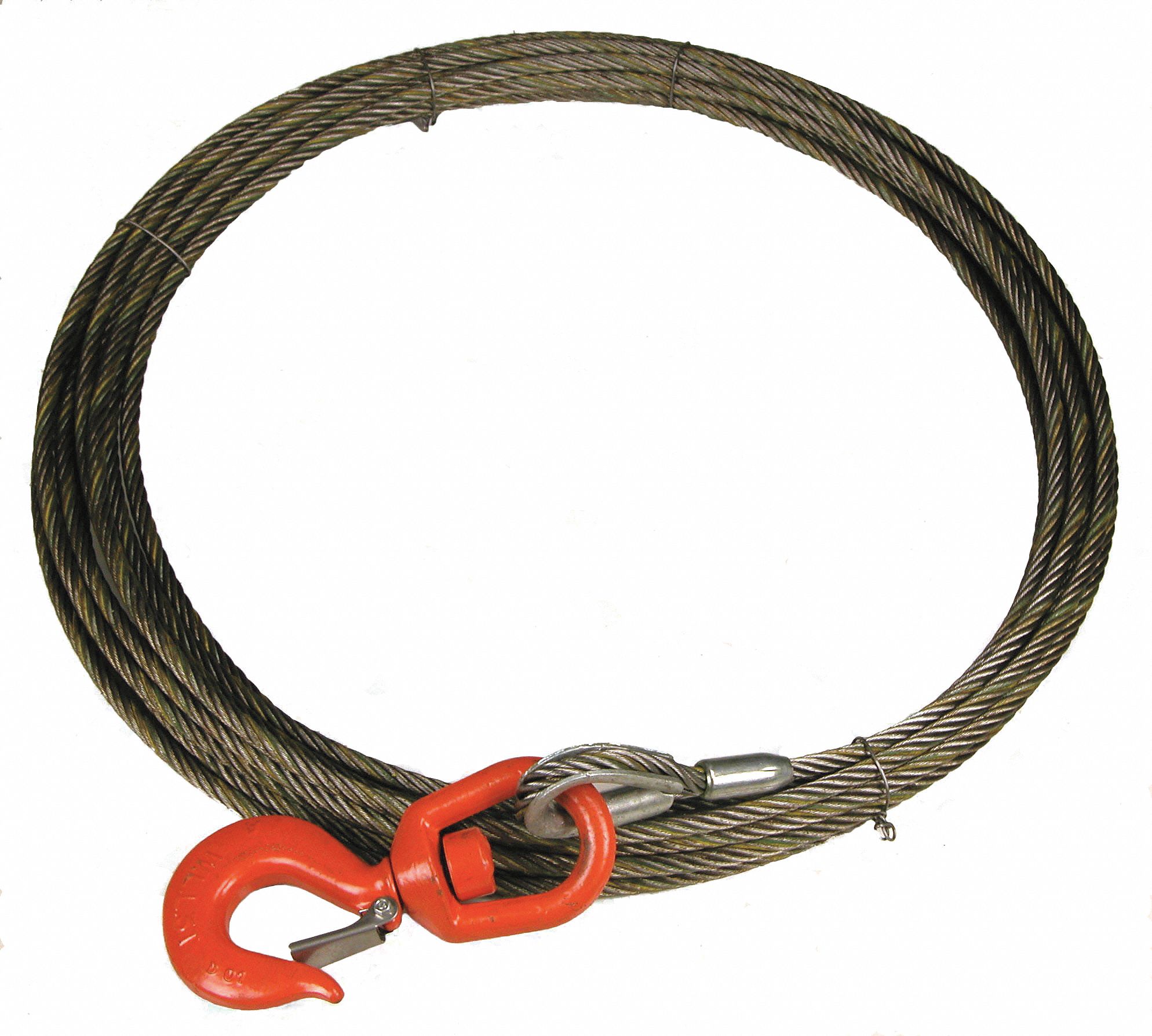 LIFTALL 75 ft Steel Winch Cable with 4,800 lb Working Load Limit