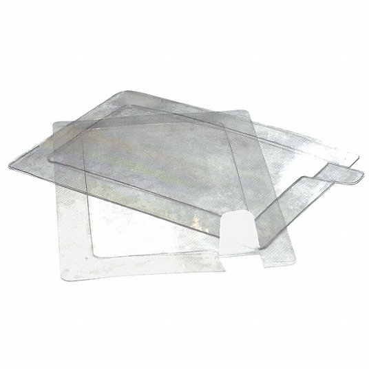 Lens Covers: Clear, Polyester Film, 50 PK