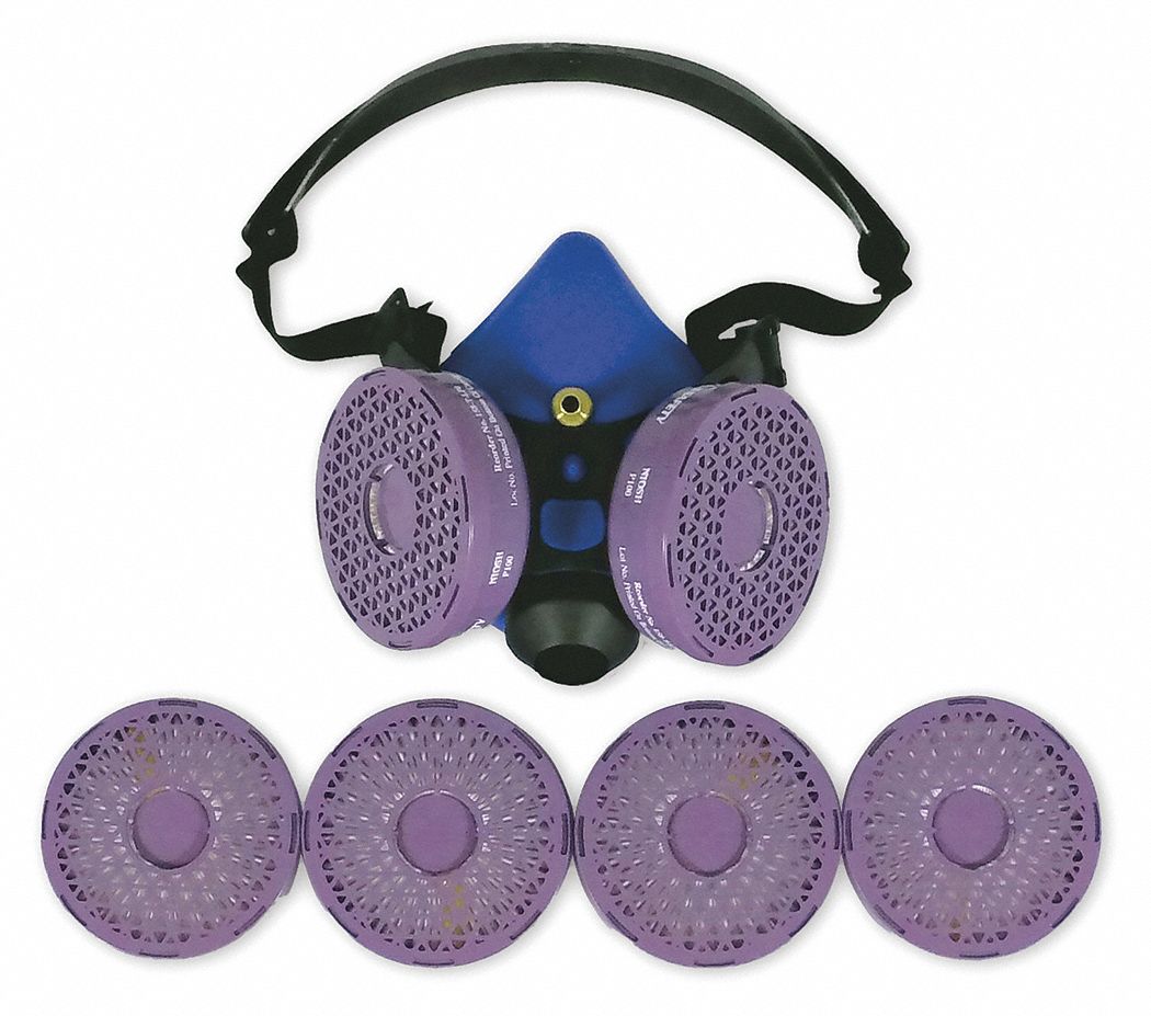 ALLEGRO, Half Mask Fit Test Filters/Probe Adaptor, Quantitative and