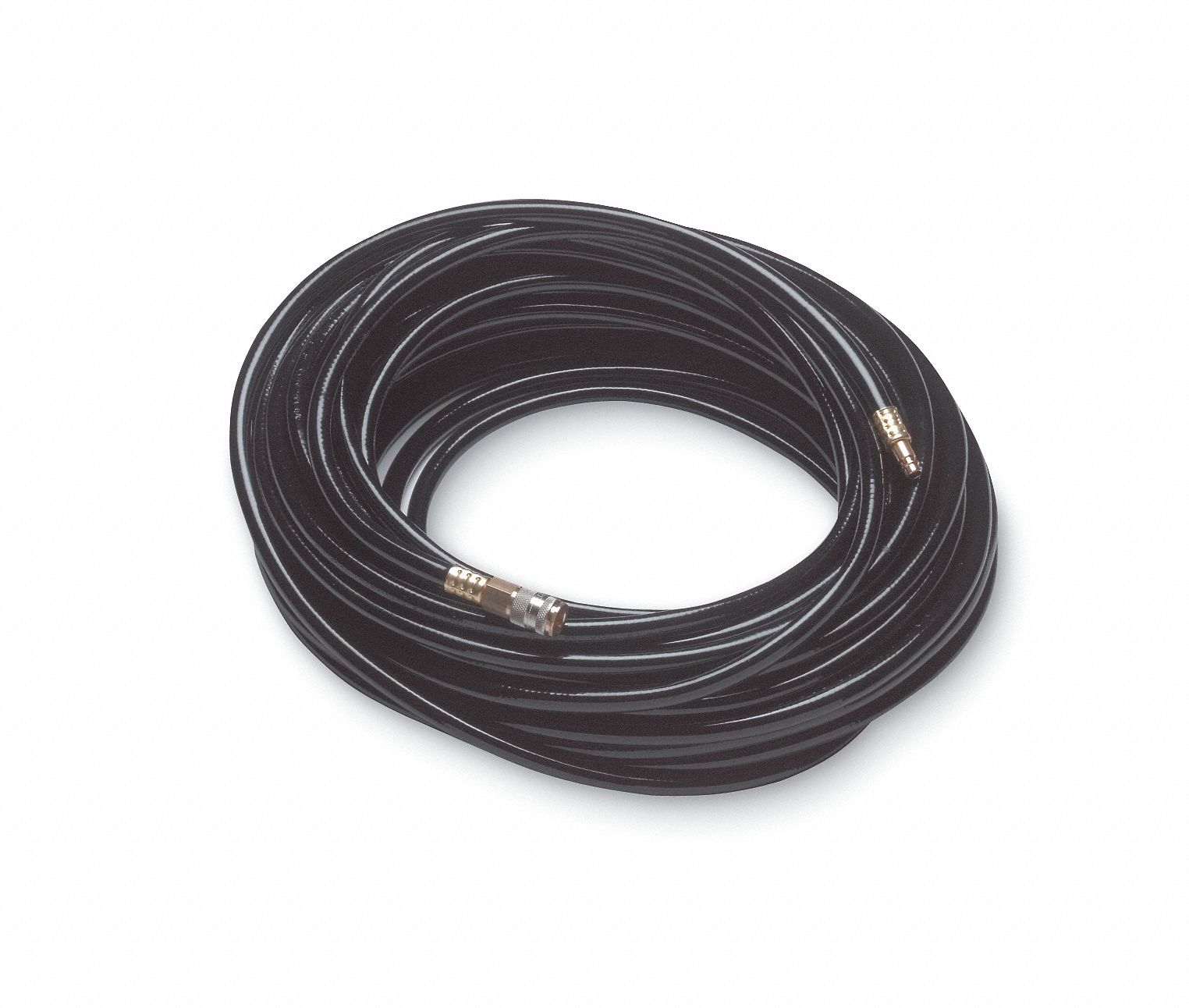 AIR-LINE HOSE,LOW-PRESSURE,50 FT,185 PSI,POLYVINYL/POLYESTER,BLK,NIOSH,-20 °  TO 150 °  F