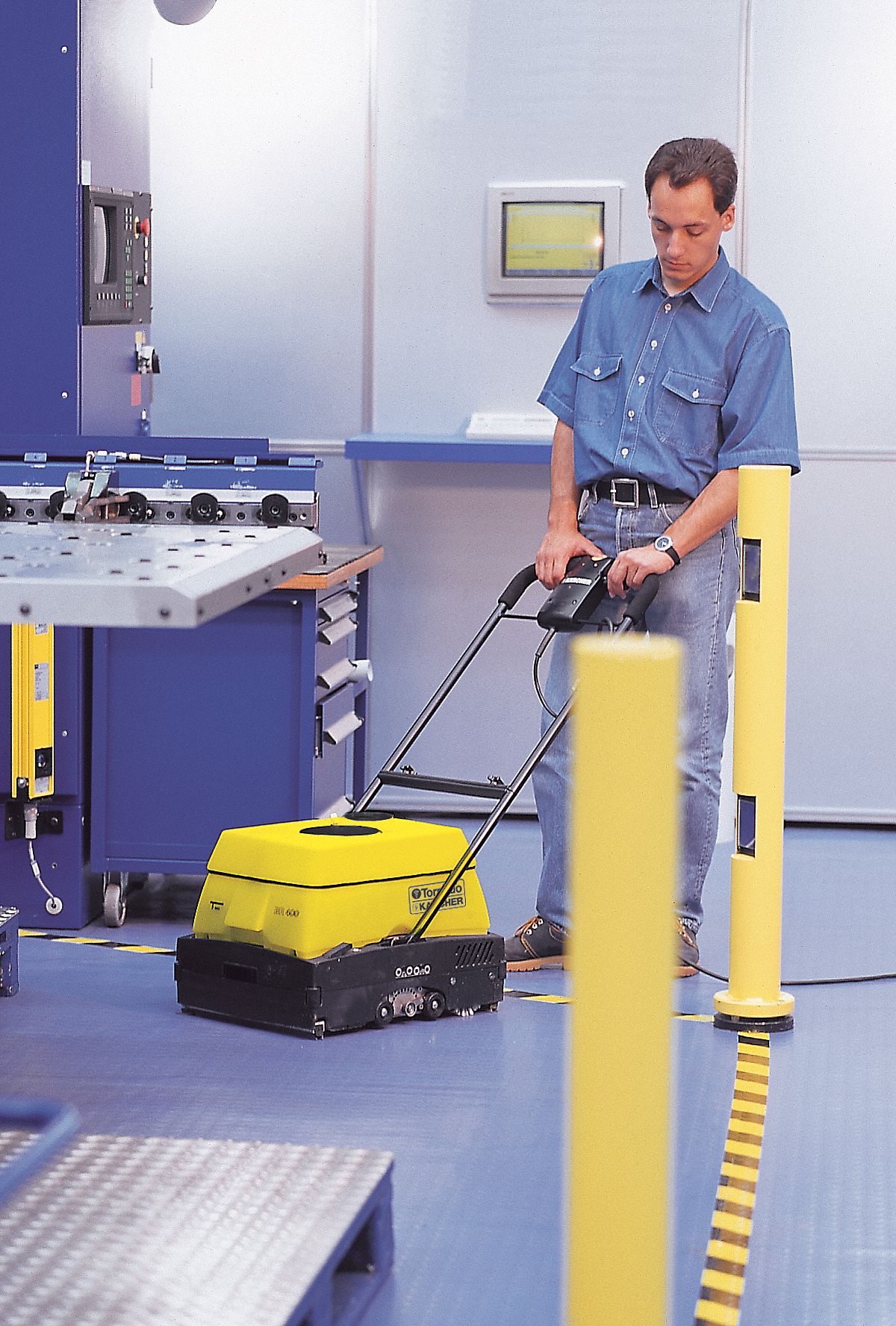 Tornado Walk Behind Floor Scrubber Cylindrical Deck Style 16