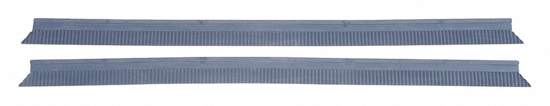 Squeegee Set: Rubber, 16 in Overall Lg, 1 in Overall Wd, Black, Compatible with 21YG55