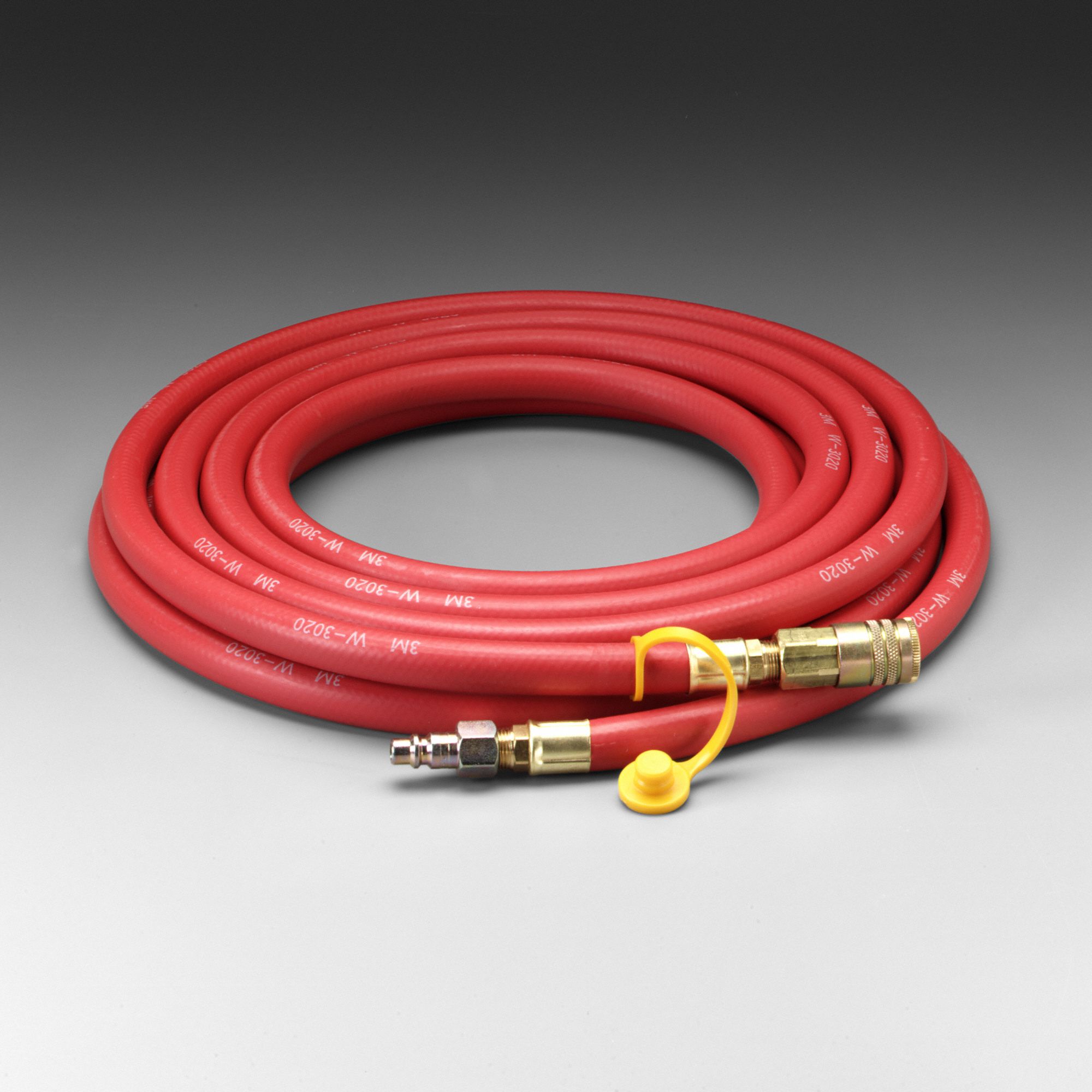 SUPPLIED-AIR HOSE, LOW-PRESSURE, 25 FT, RUBBER, STRAIGHT, 125 PSI, 110 ° F, ½ IN, NIOSH