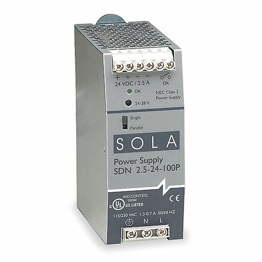 Sola SDN 5-24-100P Power Supply 115/230v-ac 5a 24v-dc 
