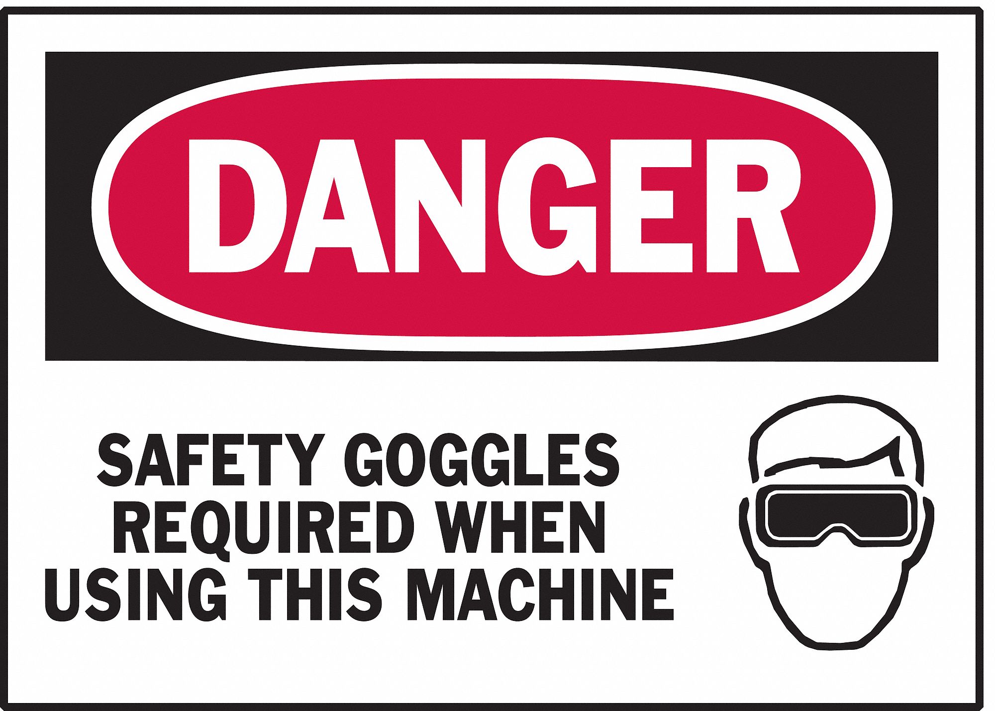 ETIQUETTES OEM DANGER 3 1/2PO X 5PO