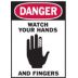 Danger: Watch Your Hands And Fingers Signs