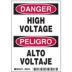 Danger/Peligro: High Voltage/Alto Voltaje Signs