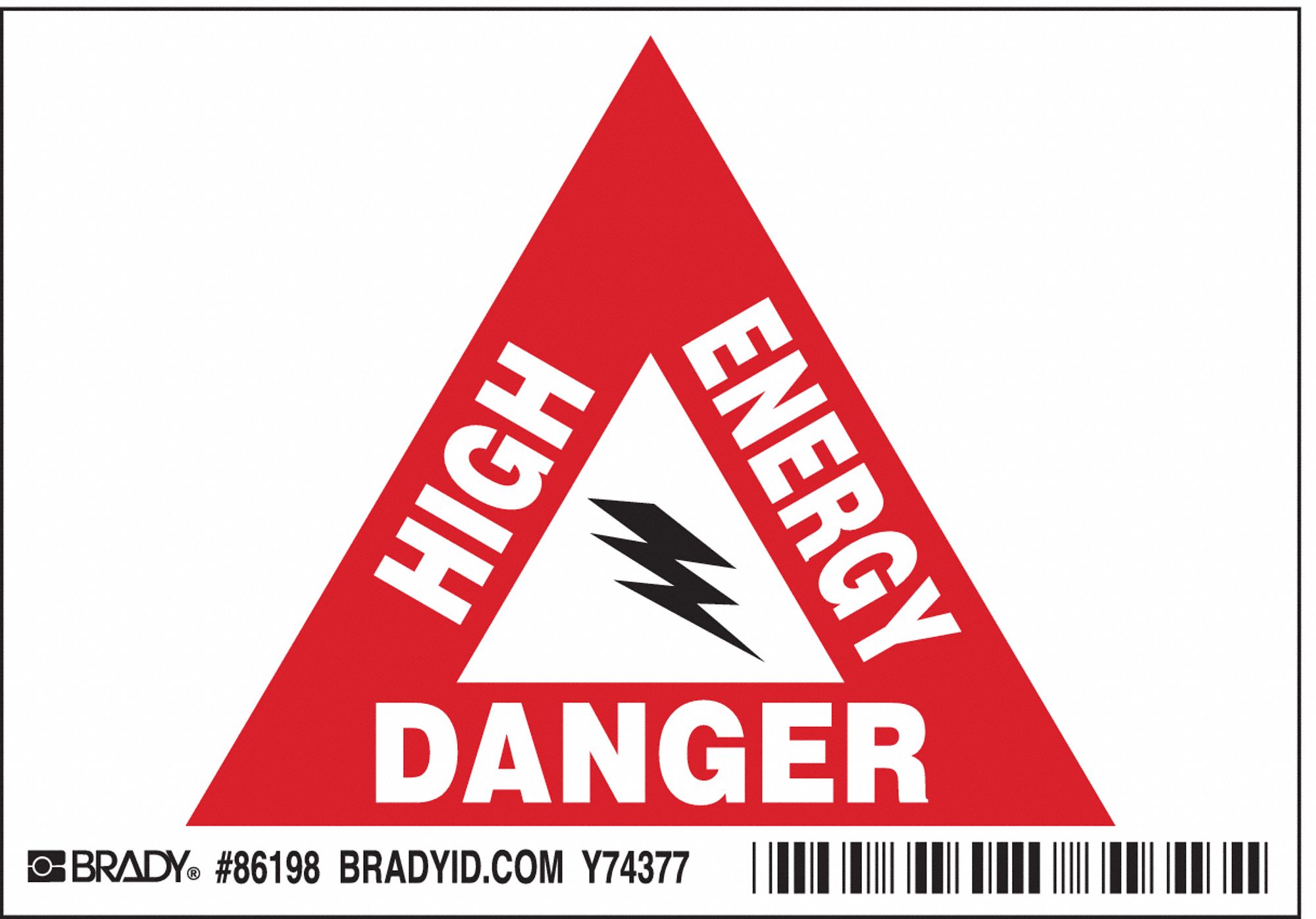 Label, 3 1/2 in x 5 in, Polyester, PK5