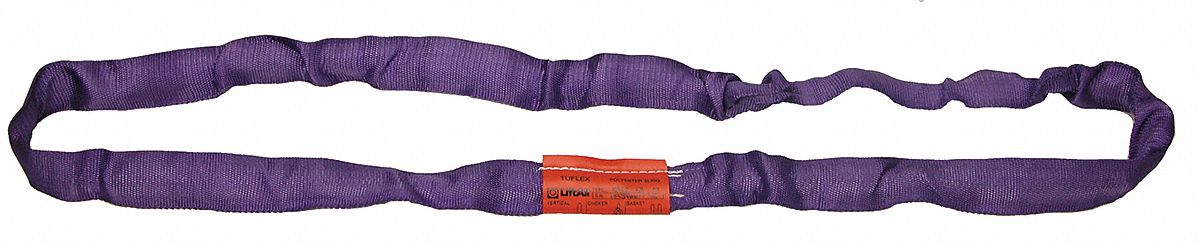 Roundsling: Type 5, Polyester, Polyester, 12 ft Sling Lg, 5/8 in Body Dia