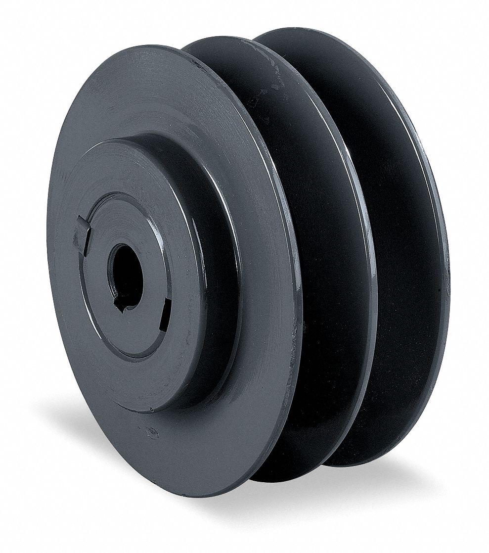 GRAINGER APPROVED 5/8 in Fixed Bore Variable Pitch VBelt Pulley, For V