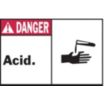 Danger: Acid. Signs