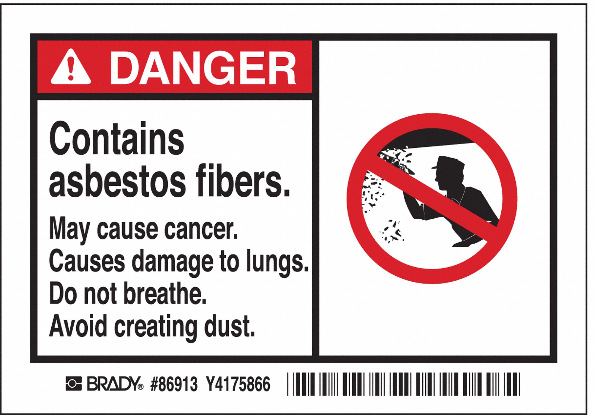 Polyester, Adhesive Sign Mounting, Label - 3XAU5|86913 - Grainger