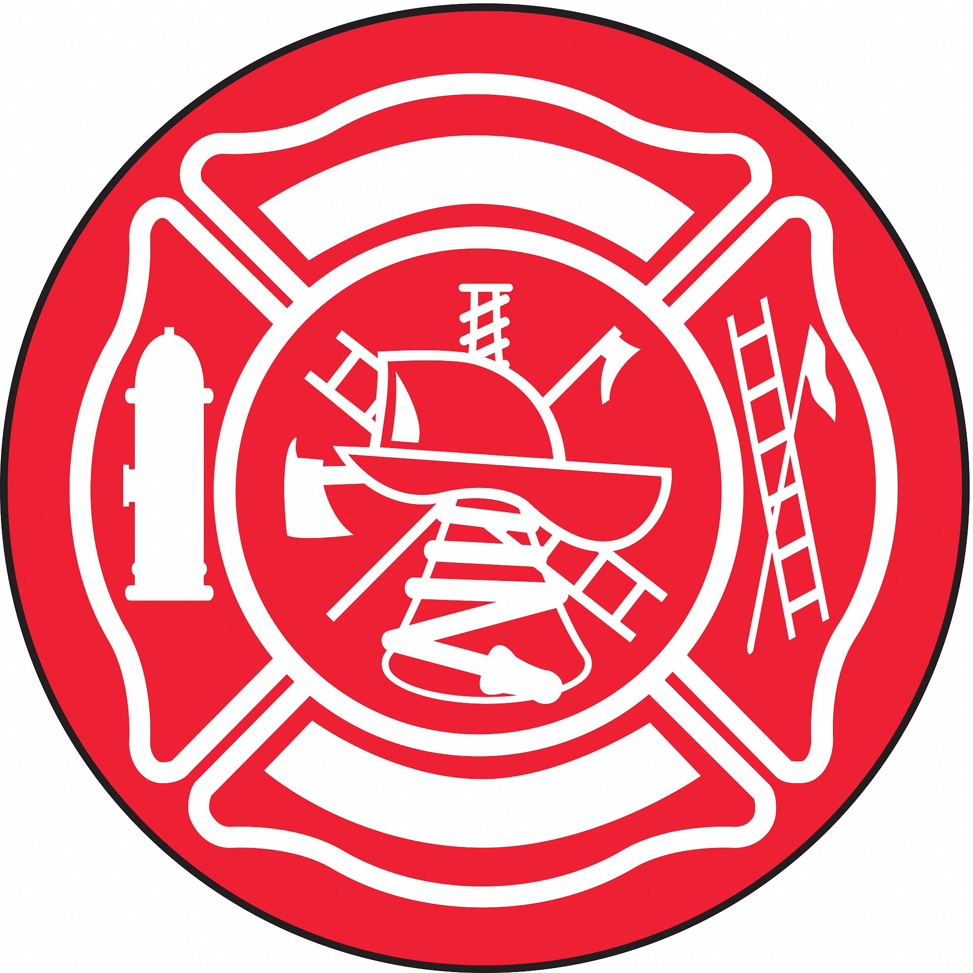 ACCUFORM Hard Hat Label for Safety & Personal Protection Awareness