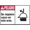 Peligro: Se Requiere Casco En Esta Area. Signs