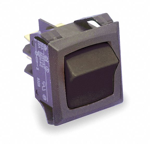 CARLING TECHNOLOGIES Rocker Switch, Contact Form SPST, Number of