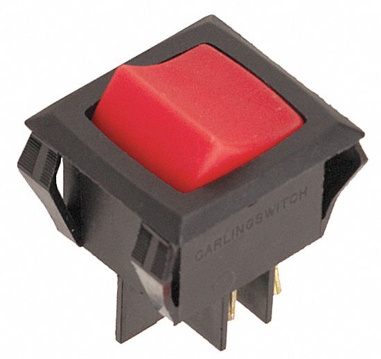 3XC58 - Lighted Rocker Switch DPST 4 Connections