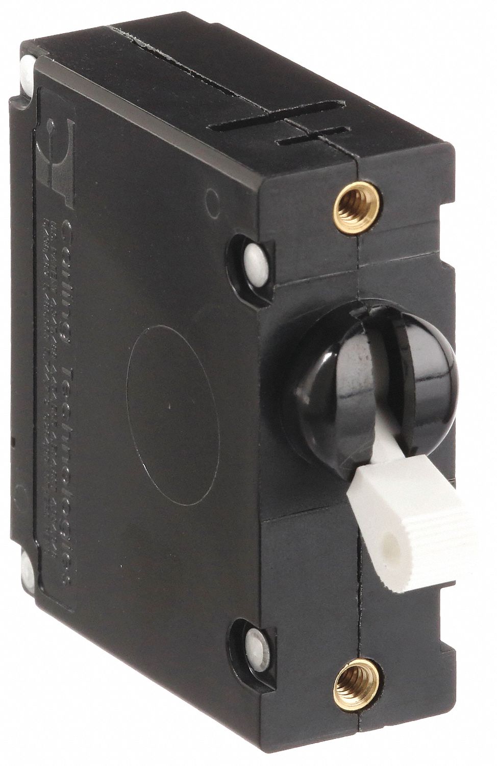 Panel Mount Circuit Breaker: 10 A Amps, 277V AC, 80V DC, Threaded Insert, 2.12 in Dp, 1/4 in Tab
