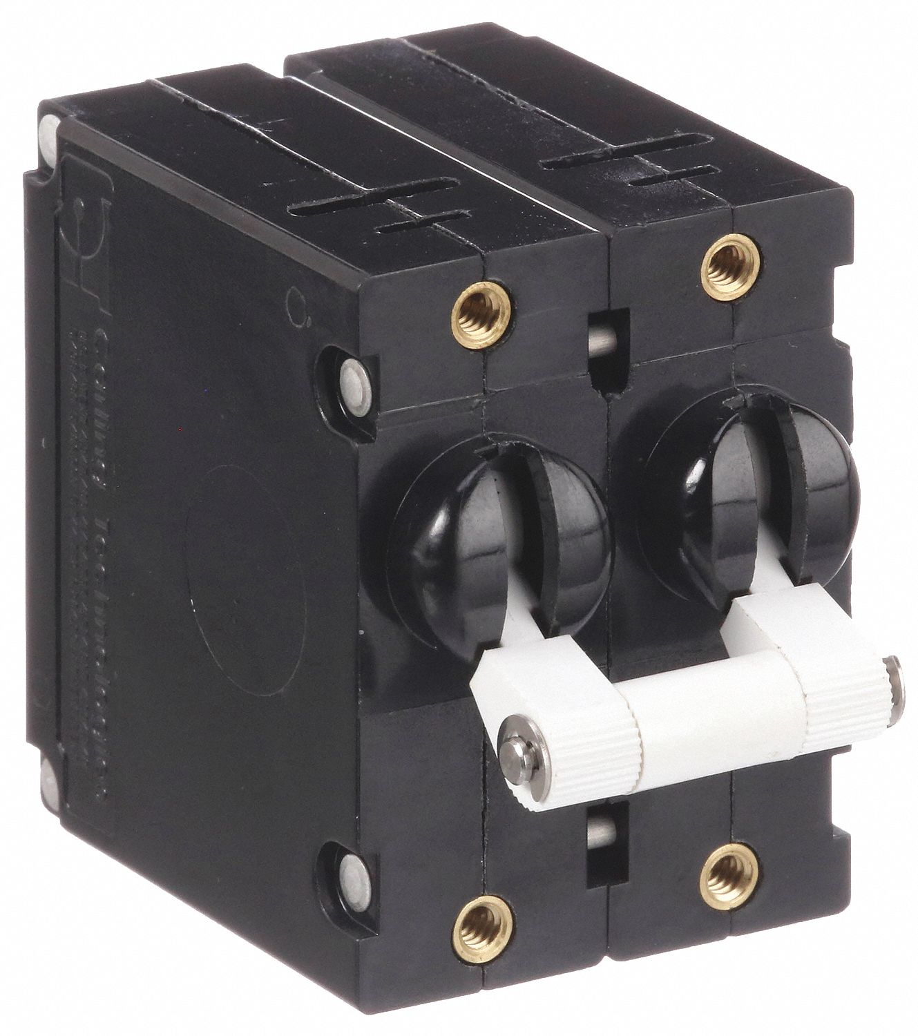 Panel Mount Circuit Breaker: 10 A Amps, 277V AC, 80V DC, Threaded Insert, 2.12 in Dp, 1/4 in Tab