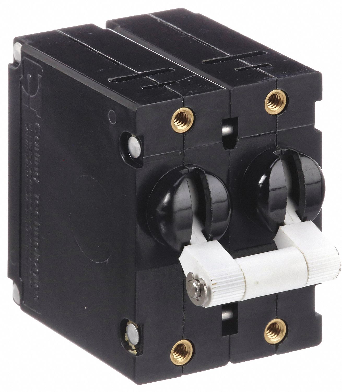 PANEL MOUNT CIRCUIT BREAKER, 30 AMPS, 277V AC, 80V DC, THREADED INSERT, 2.12 IN D, ¼ IN TAB