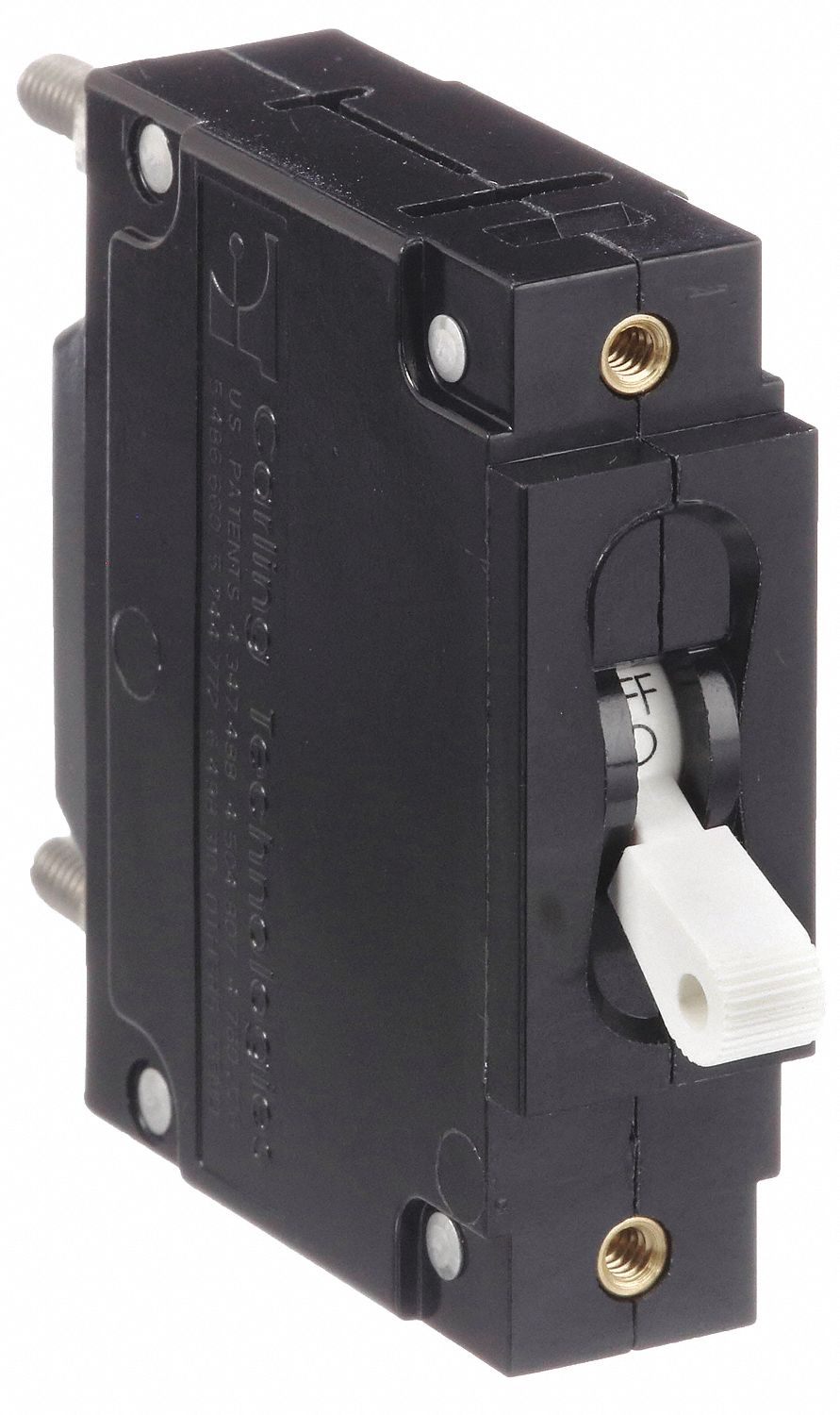 Panel Mount Circuit Breaker: 30 A Amps, 240/277V AC, 125V DC, Threaded Insert, 2.48 in Dp