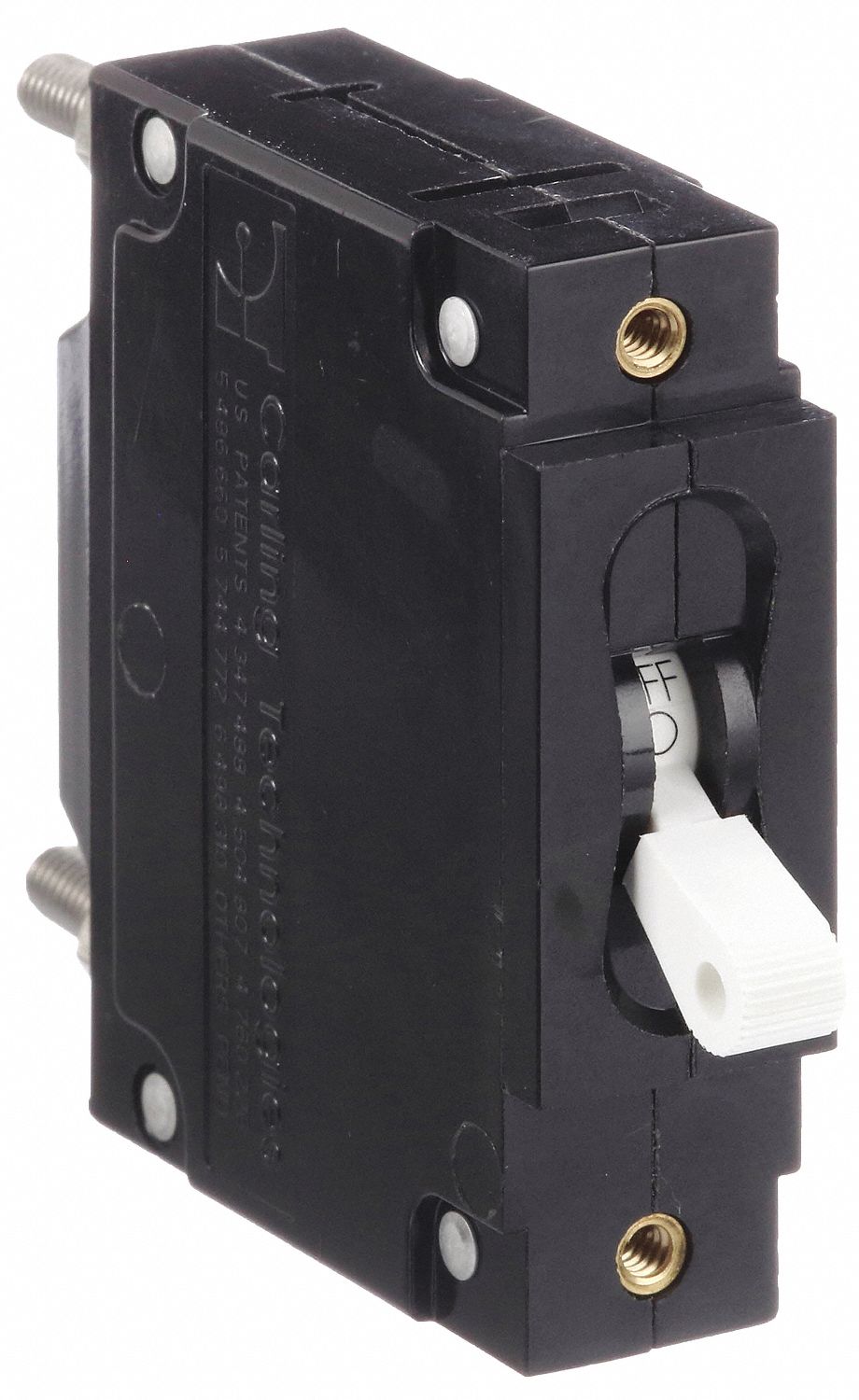 Panel Mount Circuit Breaker: 40 A Amps, 240/277V AC, 125V DC, Threaded Insert, 2.48 in Dp