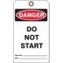 Danger/Danger Do Not Start / Danger/Do Not Remove This Tag Tags