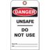 Danger/Danger Unsafe Do Not Use / Danger/Do Not Remove This Tag Tags