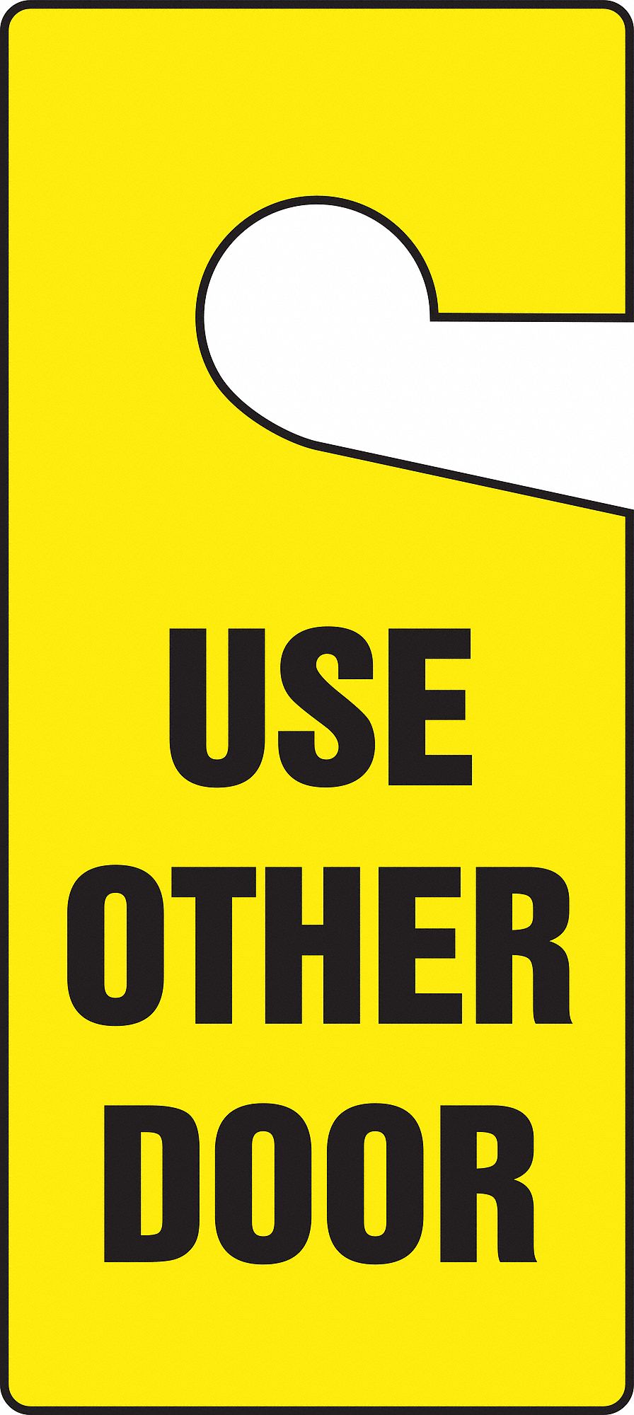 Accuform Door Knob Hanger Tag Plastic Height 9 Width 4
