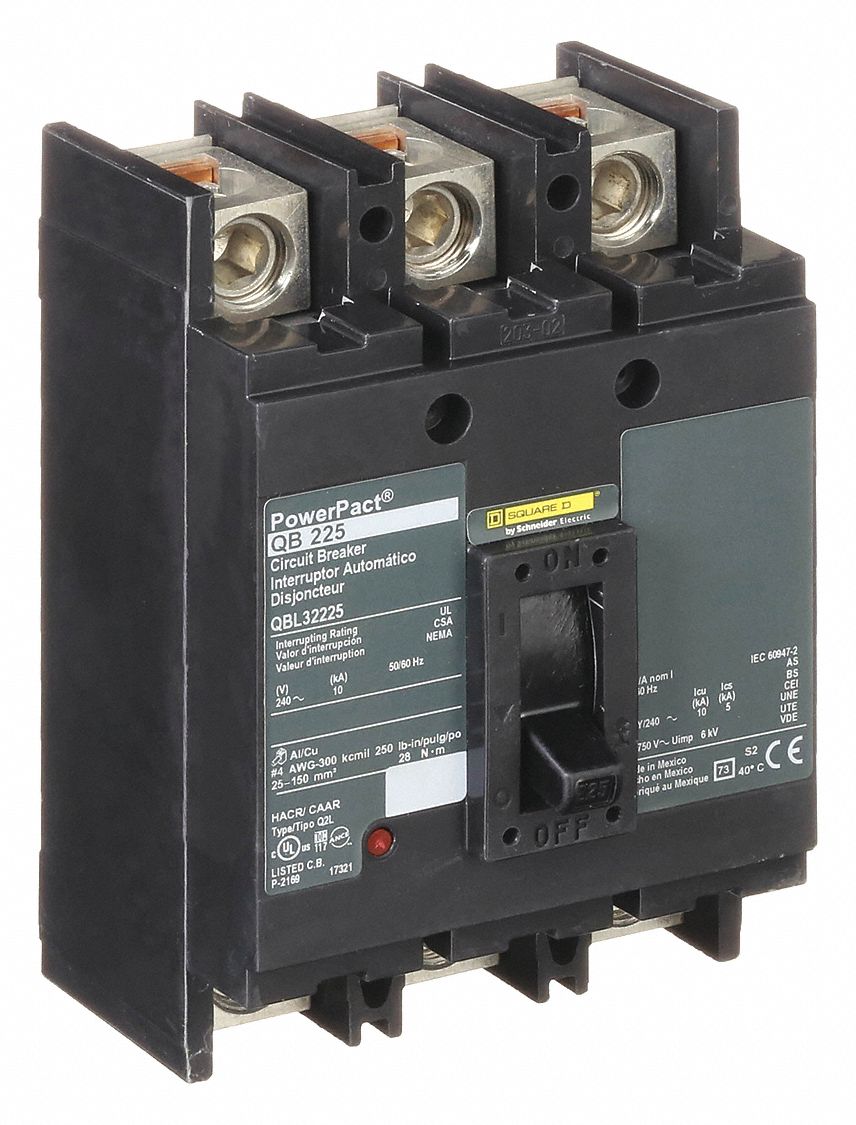 225 A Amps, 10kA at 240V AC, Molded Case Circuit Breaker - 3XE14