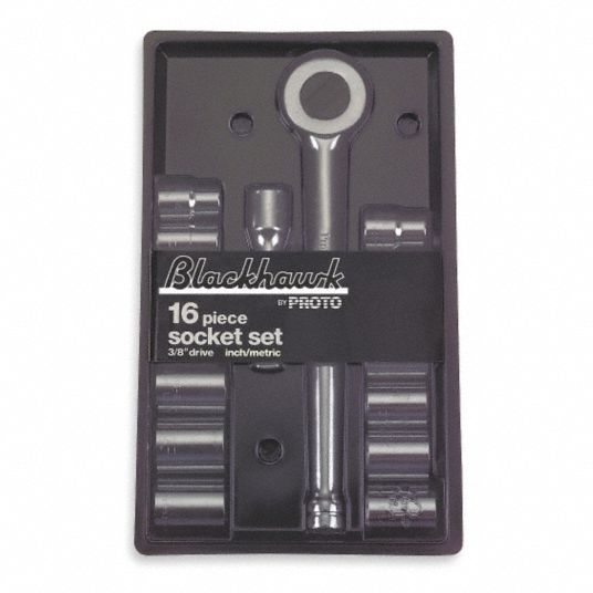 Socket Set, Drive Size 3/8 in - Grainger